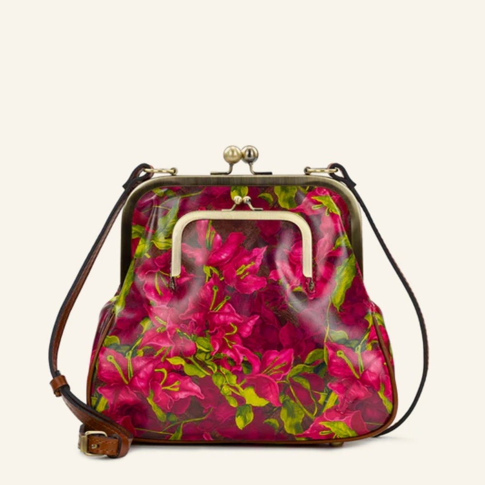 NWT Patricia Nash bougainvillea print bag